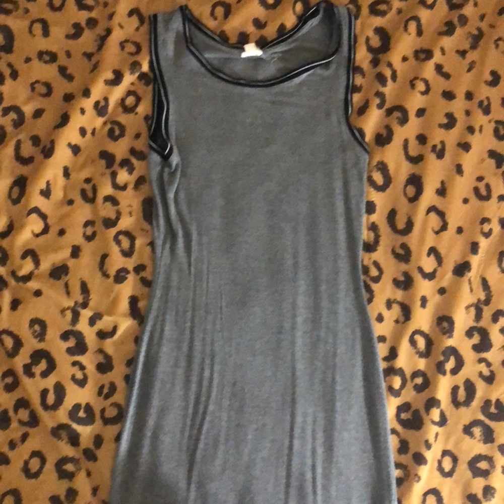 Grey sporty mini dress